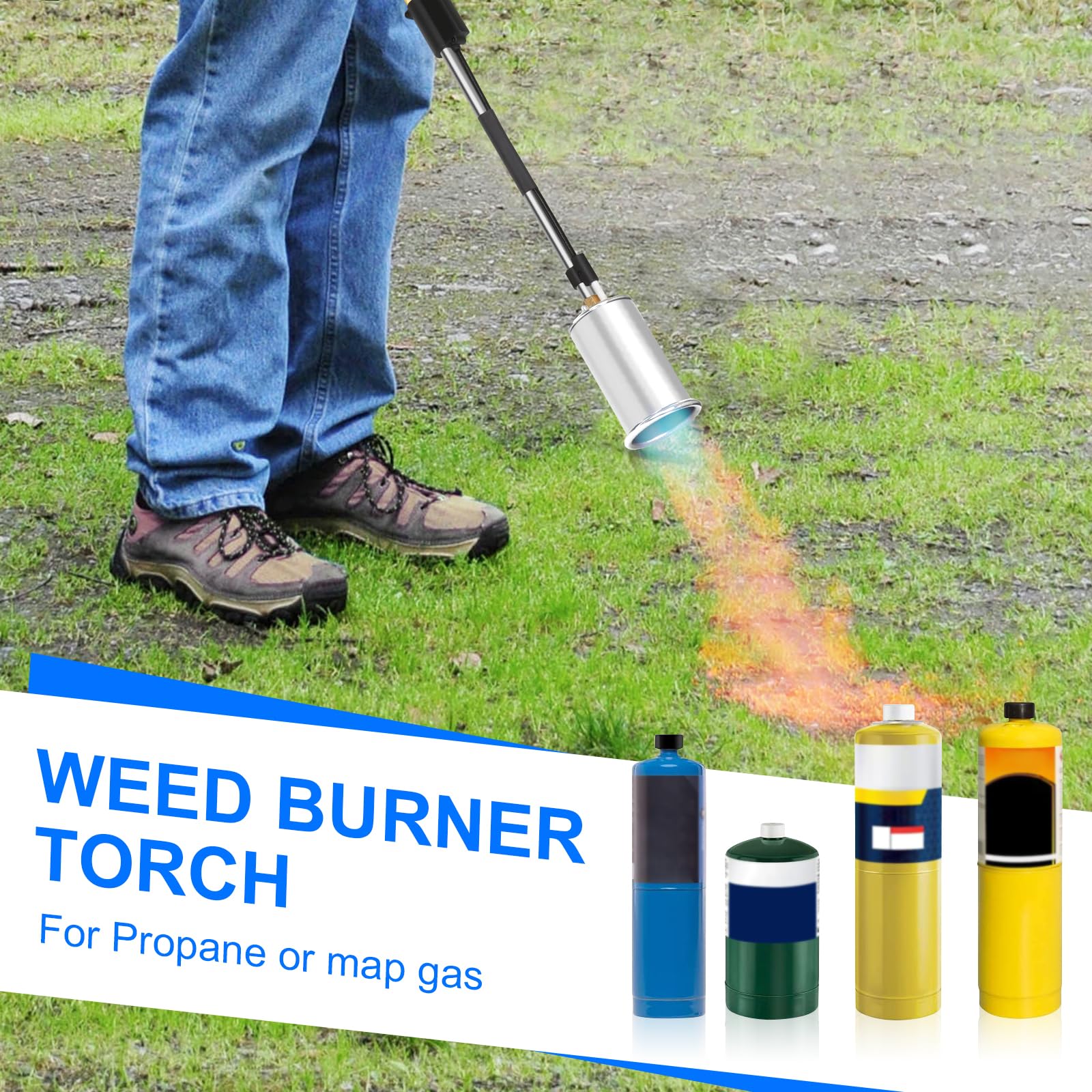 Vixflux torch head made of refractory steel for durable, high-heat performance.