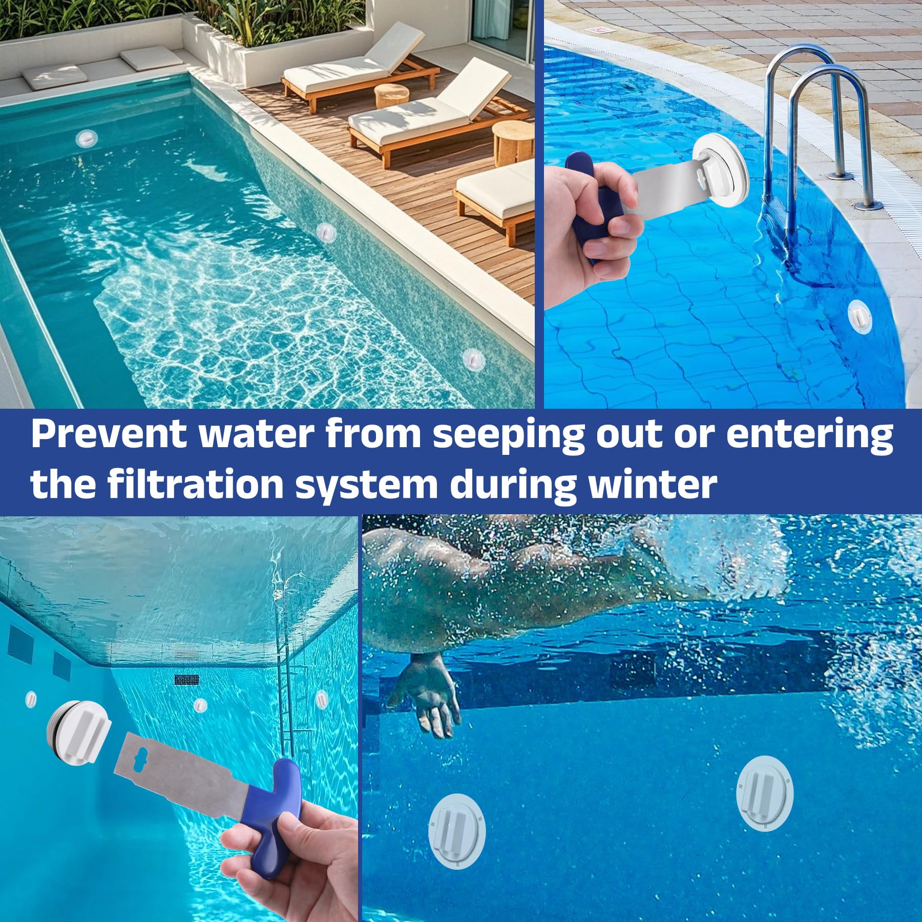 Vizava Darin plug set supports cost-efficient winter pool maintenance.