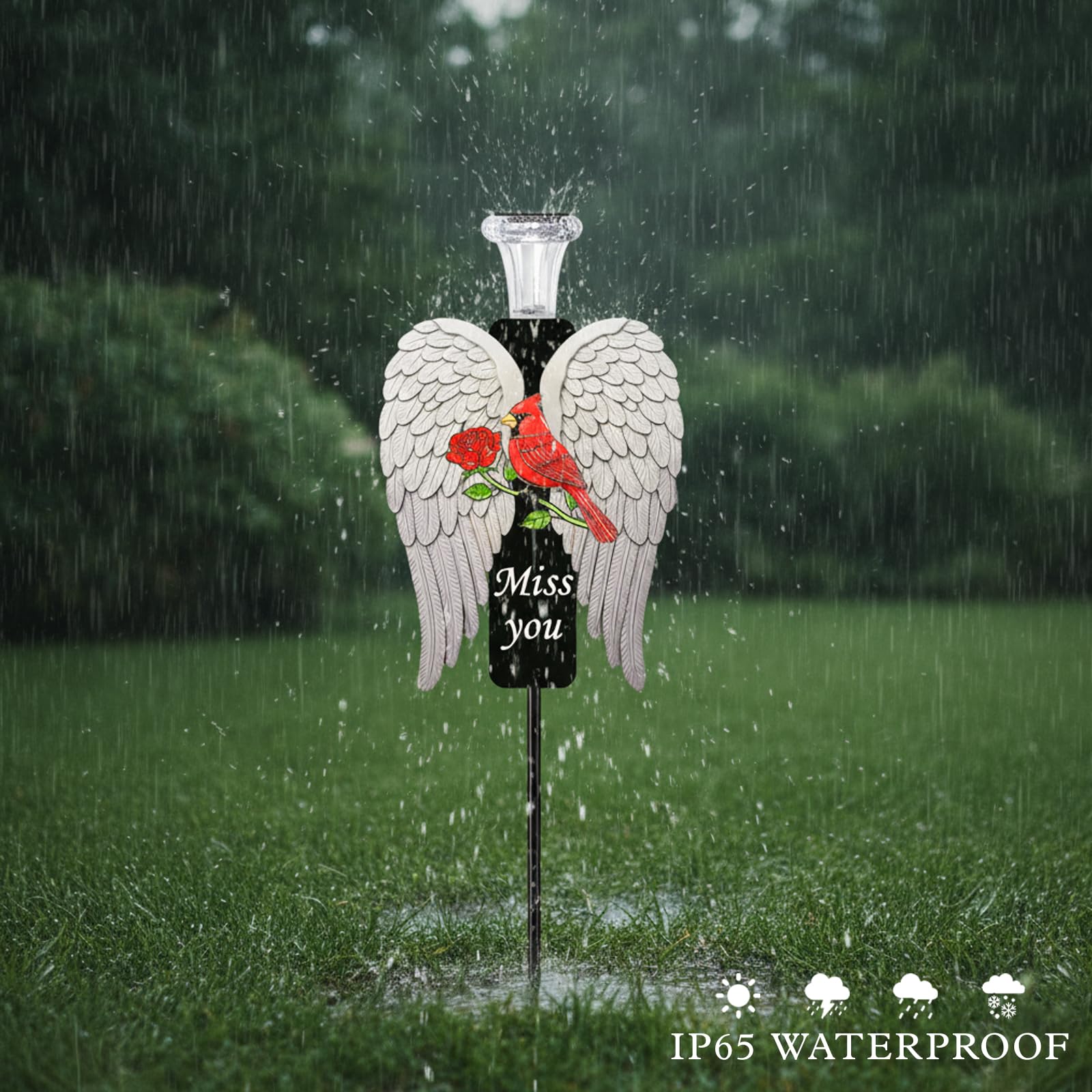 VKEVOC Angel wings and cardinal design blends symbolism with outdoors