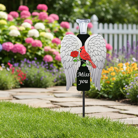 VKEVOC Weatherproof metal stake withstands rain and sun