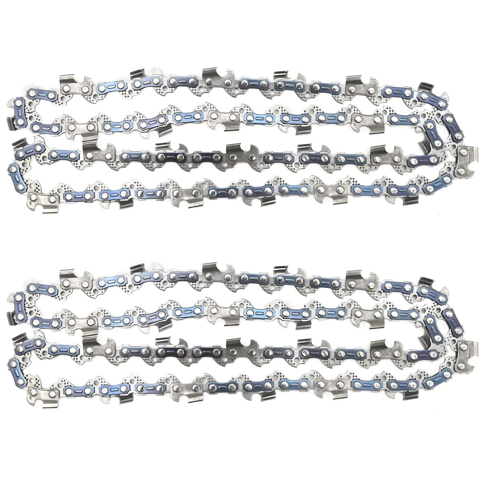 Vkinman 14-inch chain two-pack ready for quick replacement on compatible saws.