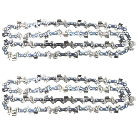 Vkinman 14-inch chain two-pack ready for quick replacement on compatible saws.