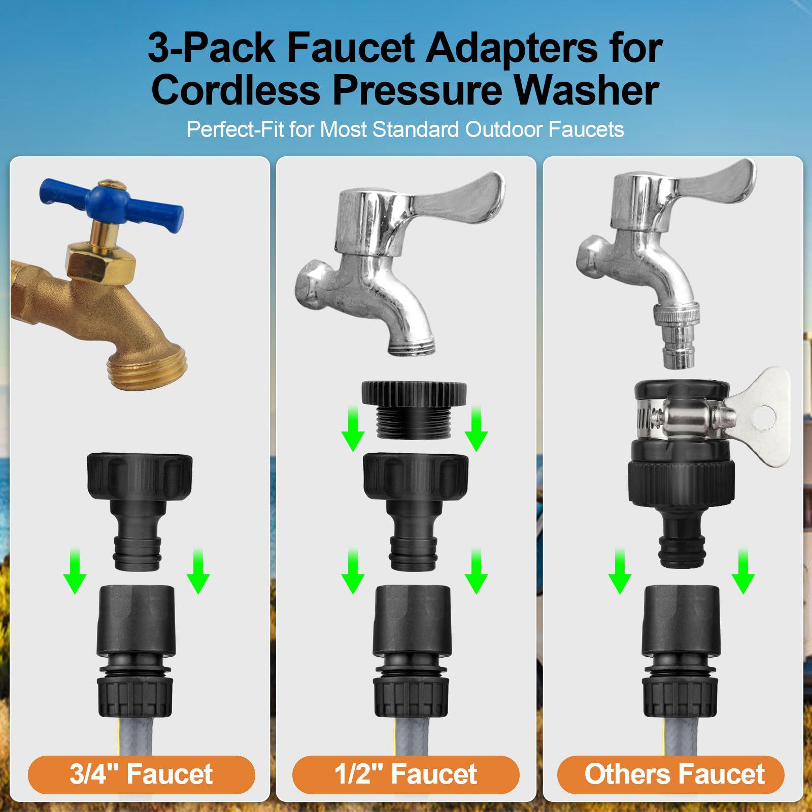 Vkndoynt foam pot nozzle enables foam function for thorough washing.