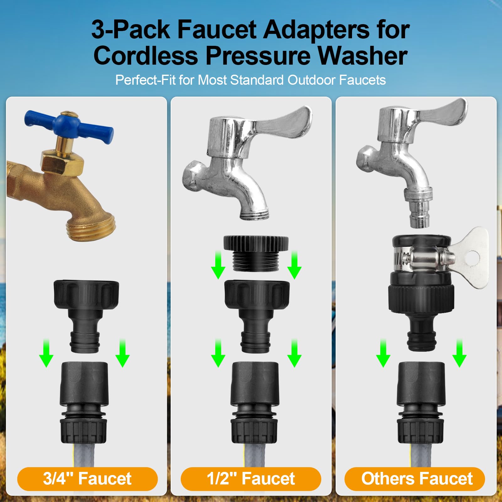 Vkndoynt weighted filter and thick hose ensure steady water flow