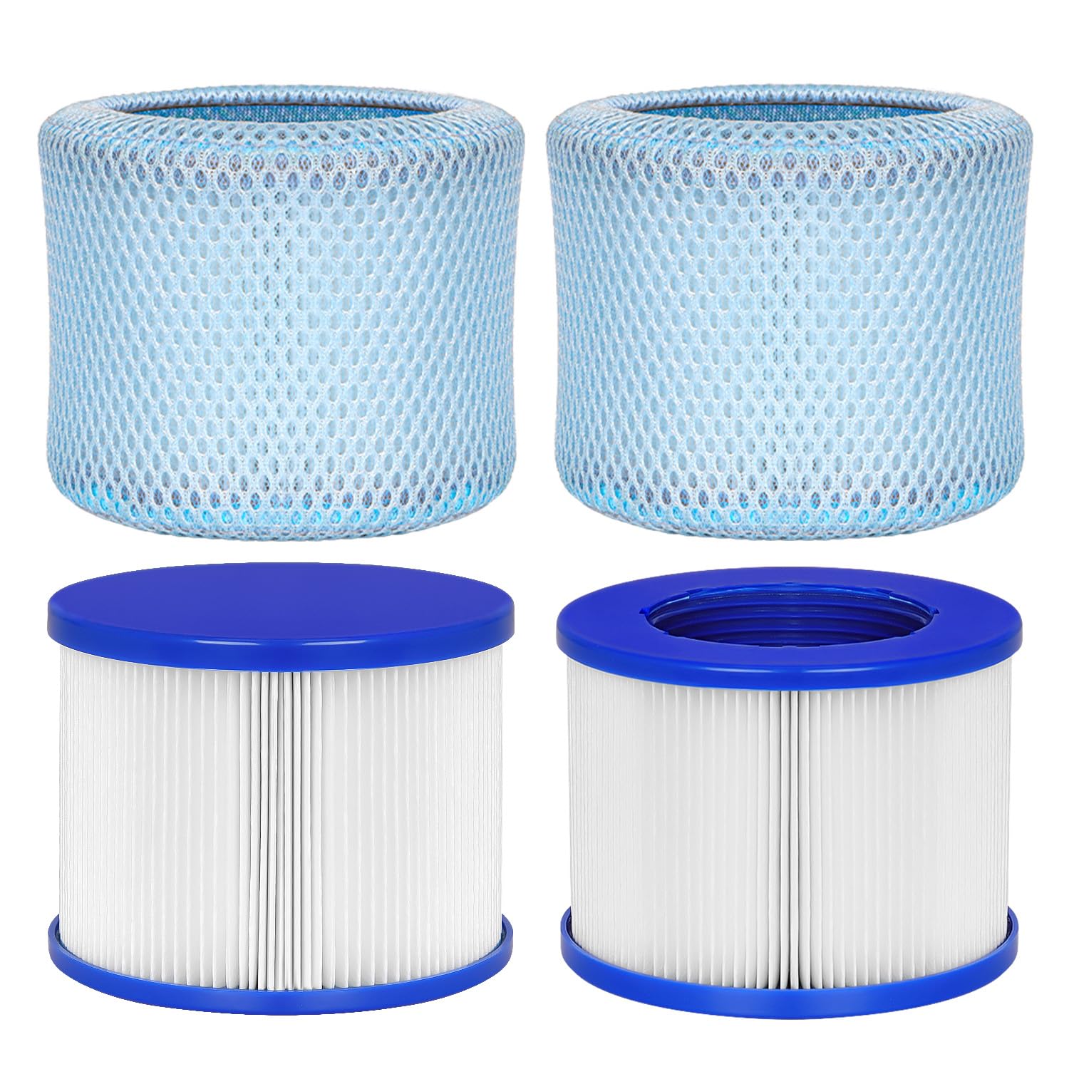 Vkolim hot tub filter cartridge assembly shows easy replacement for quick spa maintenance.
