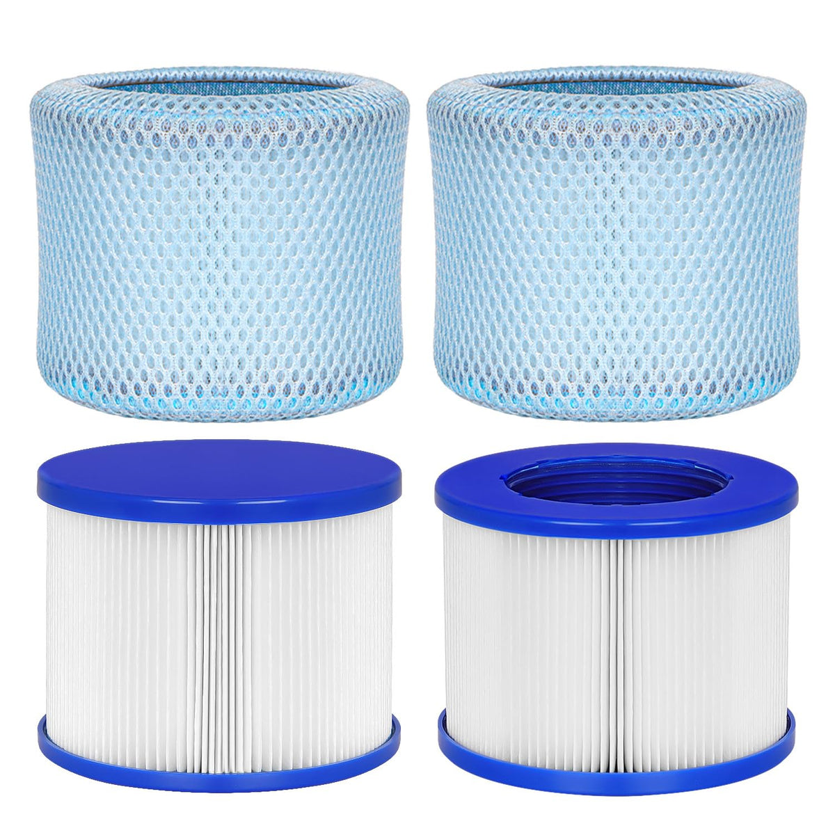 Vkolim hot tub filter cartridge assembly shows easy replacement for quick spa maintenance.