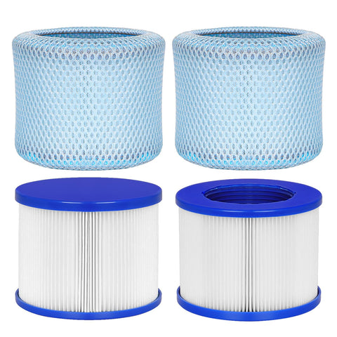 Vkolim hot tub filter cartridge assembly shows easy replacement for quick spa maintenance.