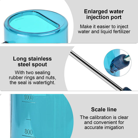 VKPLITE ergonomic handle provides comfortable grip during watering