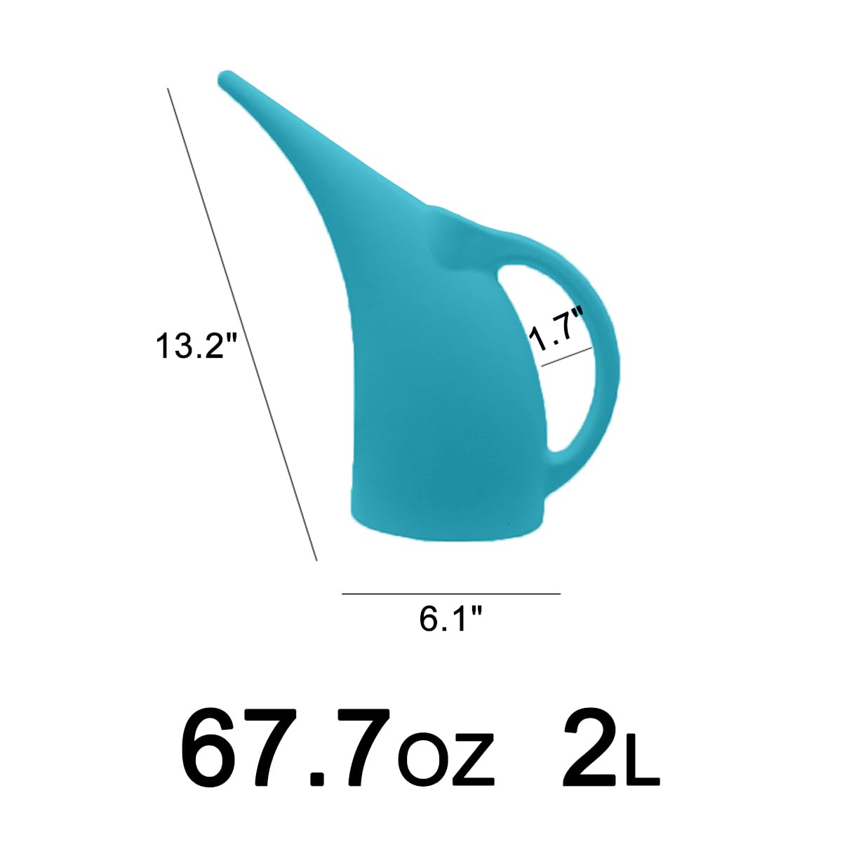 Blue VKPLITE 1/2 gallon can for easy balcony gardening.