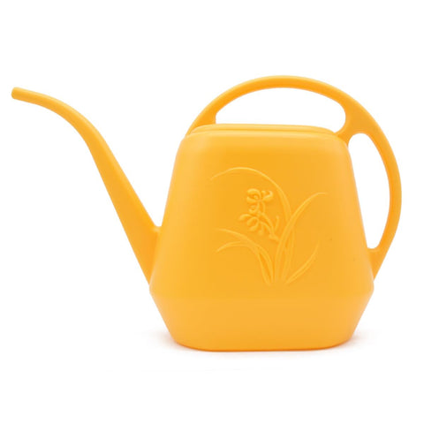 VKPLITE plant watering can 1 gallon orange for easy garden watering.