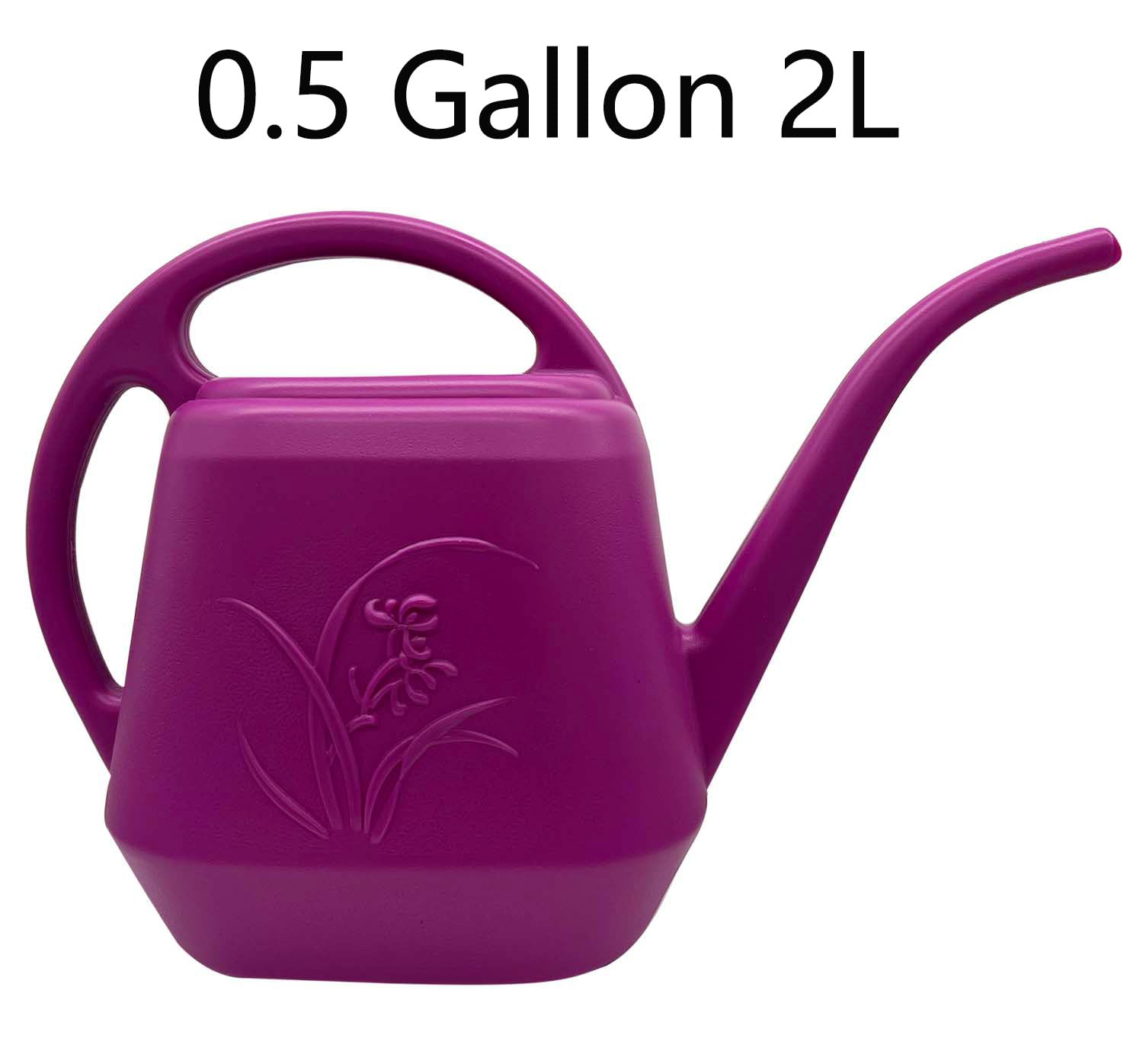 VKPLITE rose red 1/2 gallon side view comfortable grip for steady pouring