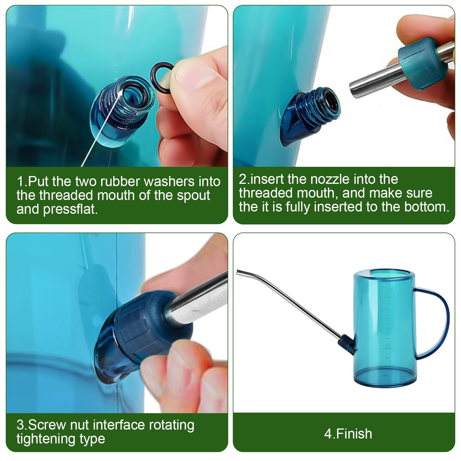 VKPLITE small plants watering can with 35 oz capacity and easy handling