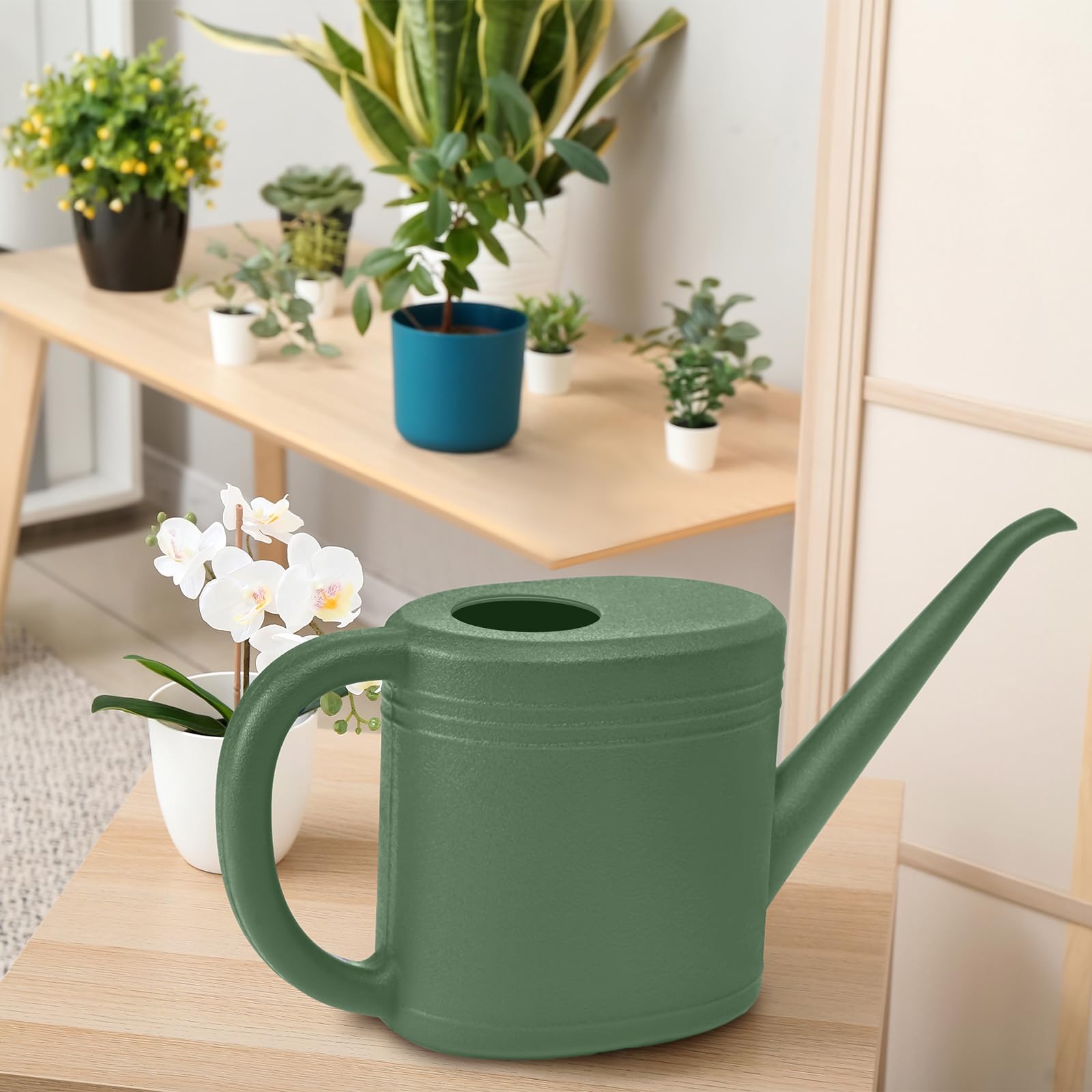 VKPLITE watering can blends with green home decor