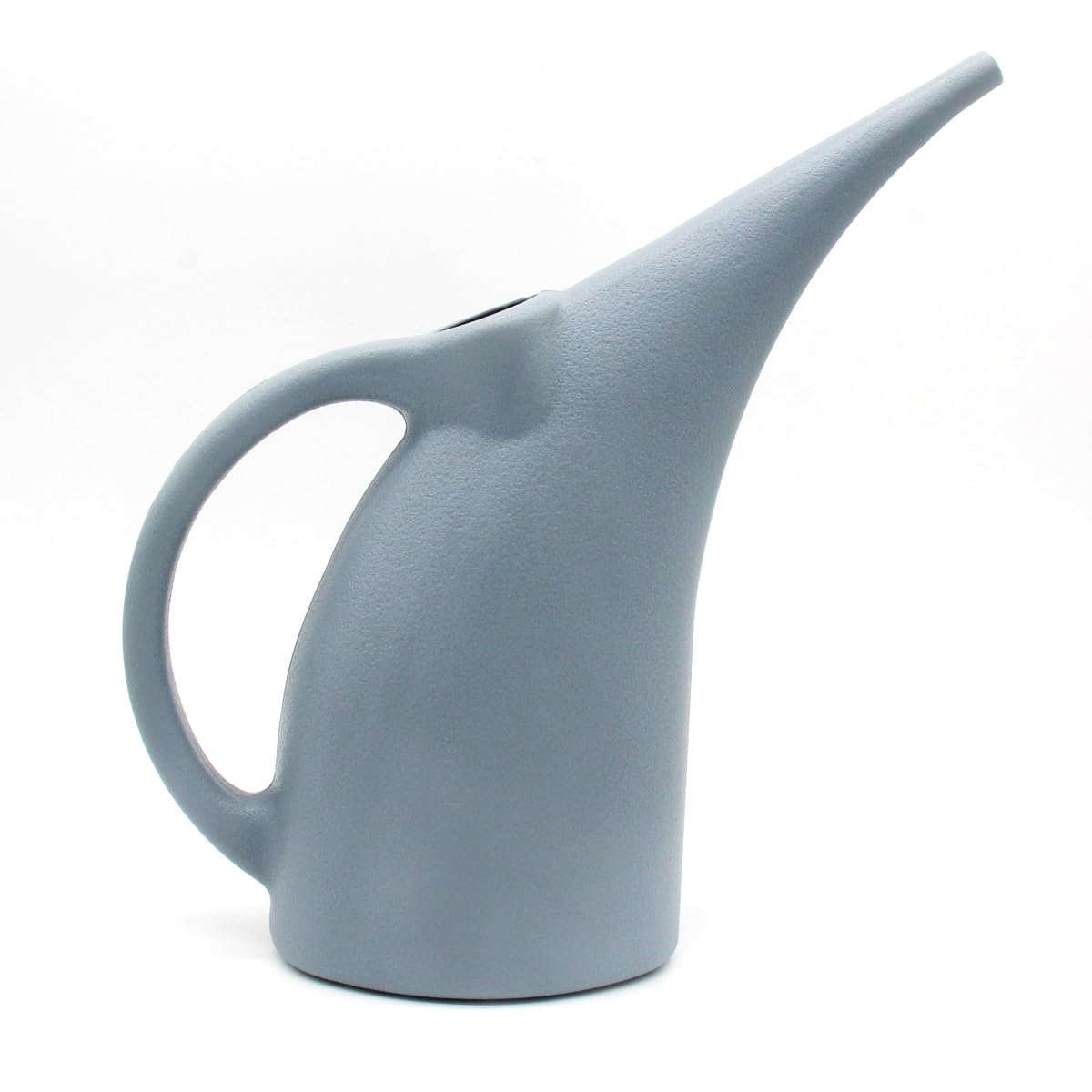 VKPLITE grey watering can with a comfortable handle for precise garden watering.