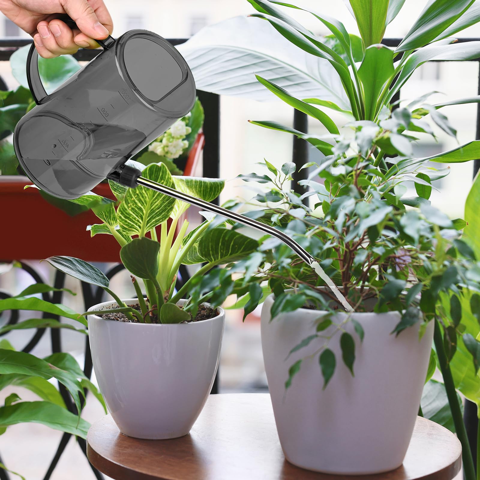 Rainbow-design VKPLITE watering can adds color to plant care