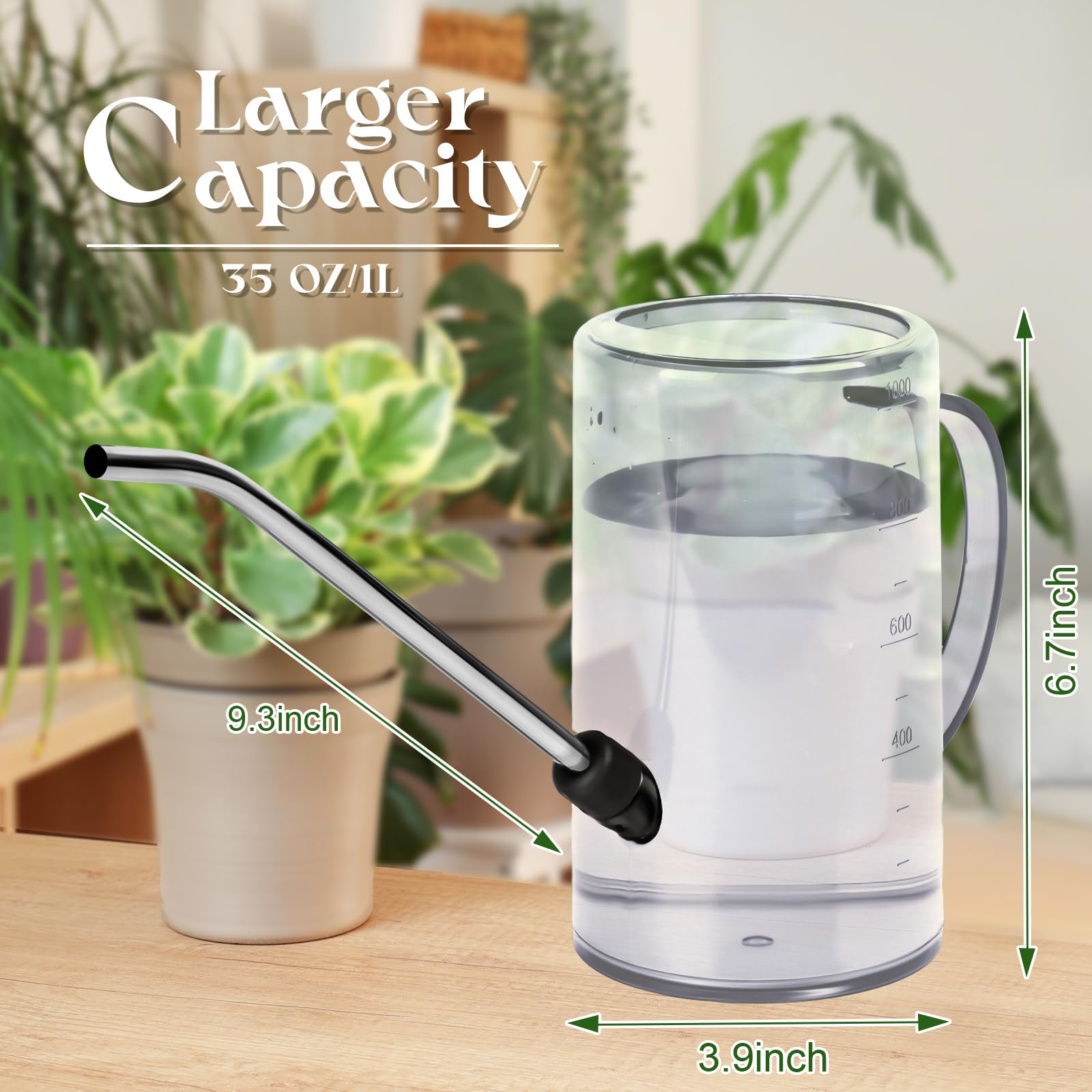 VKPLITE removable stainless steel spout for easy cleaning and versatile pouring