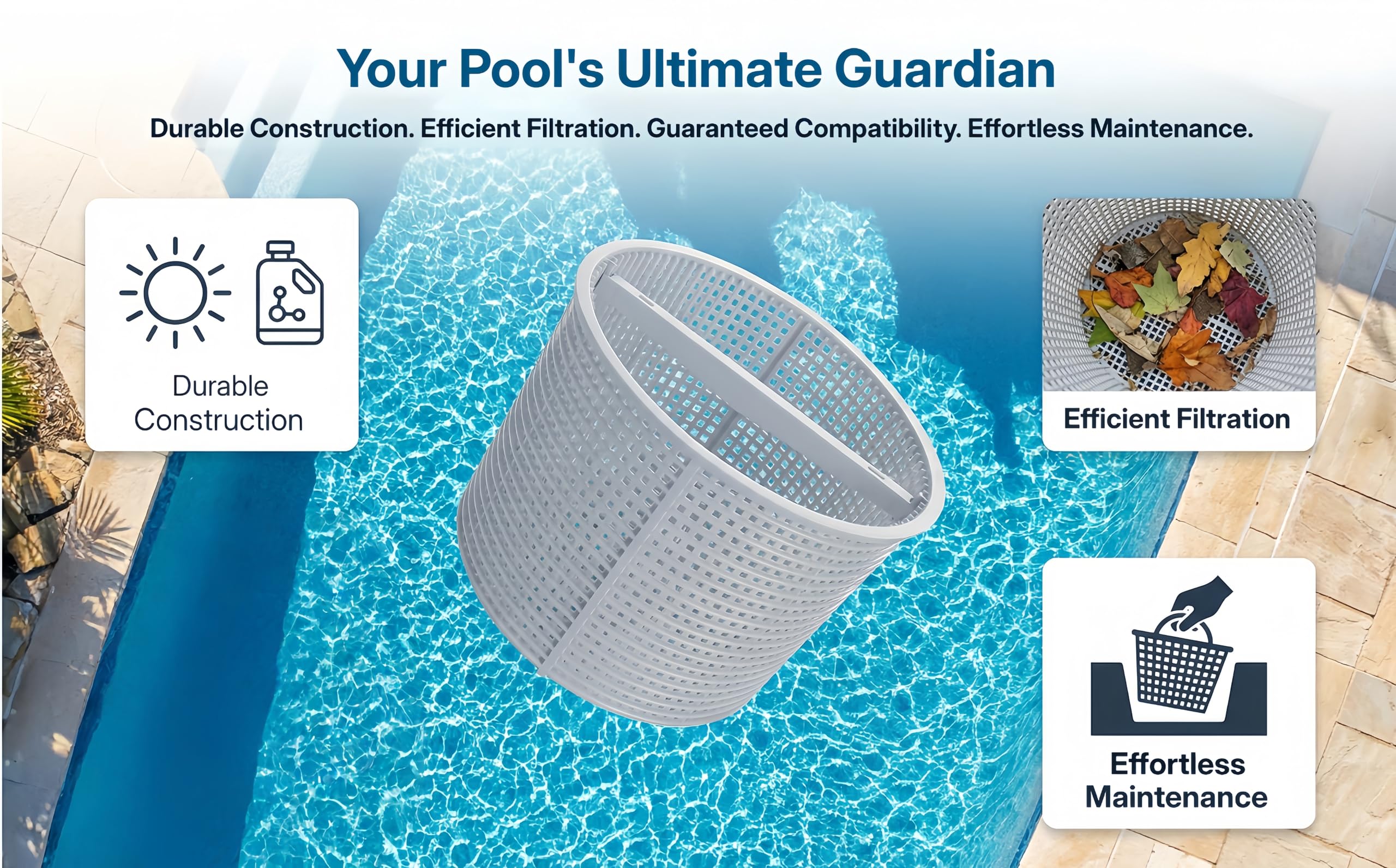 VKQ SPX1082CA replacement basket ready for pool season.