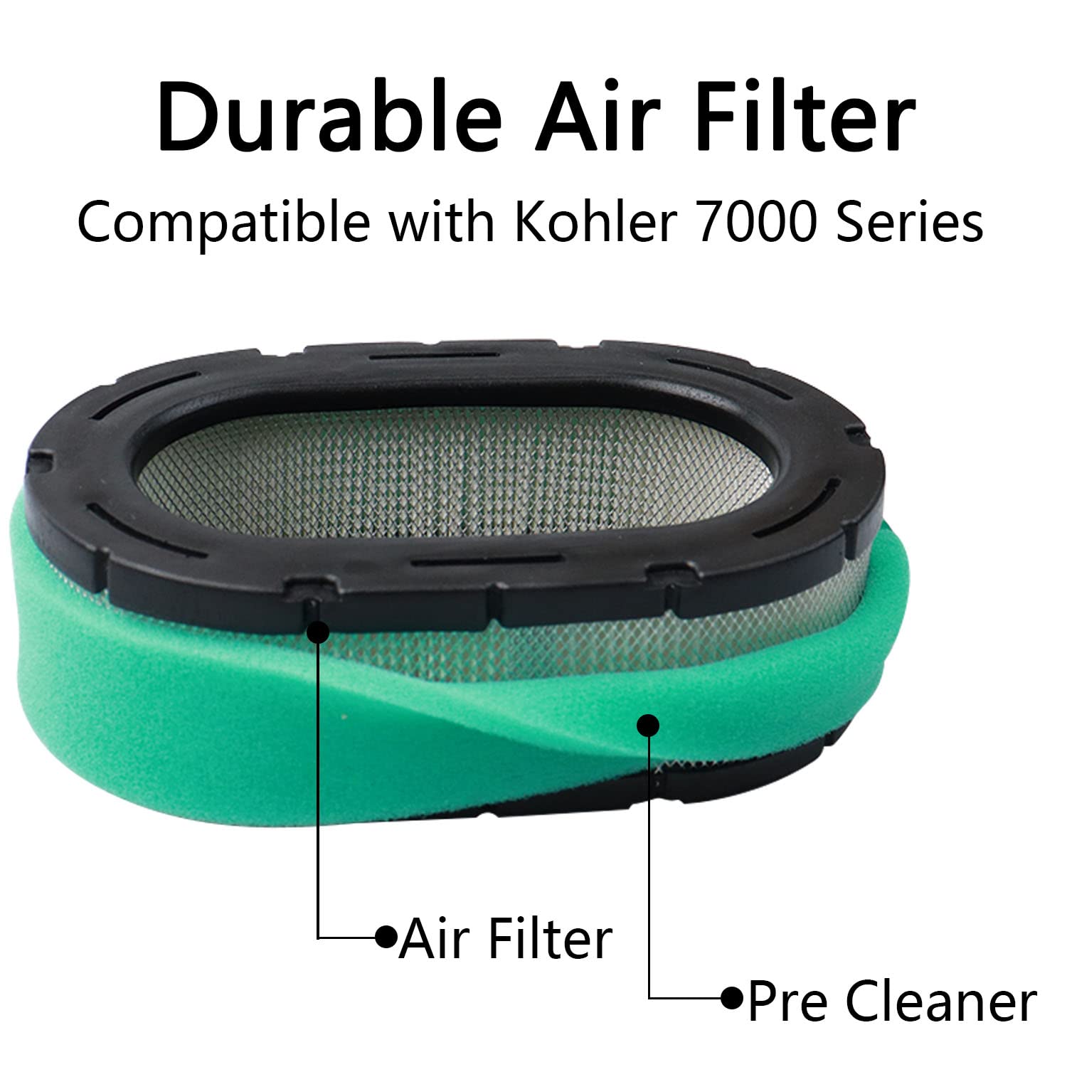 VKVXCLON Kohler air filter 2-pack components included and pre-filter.