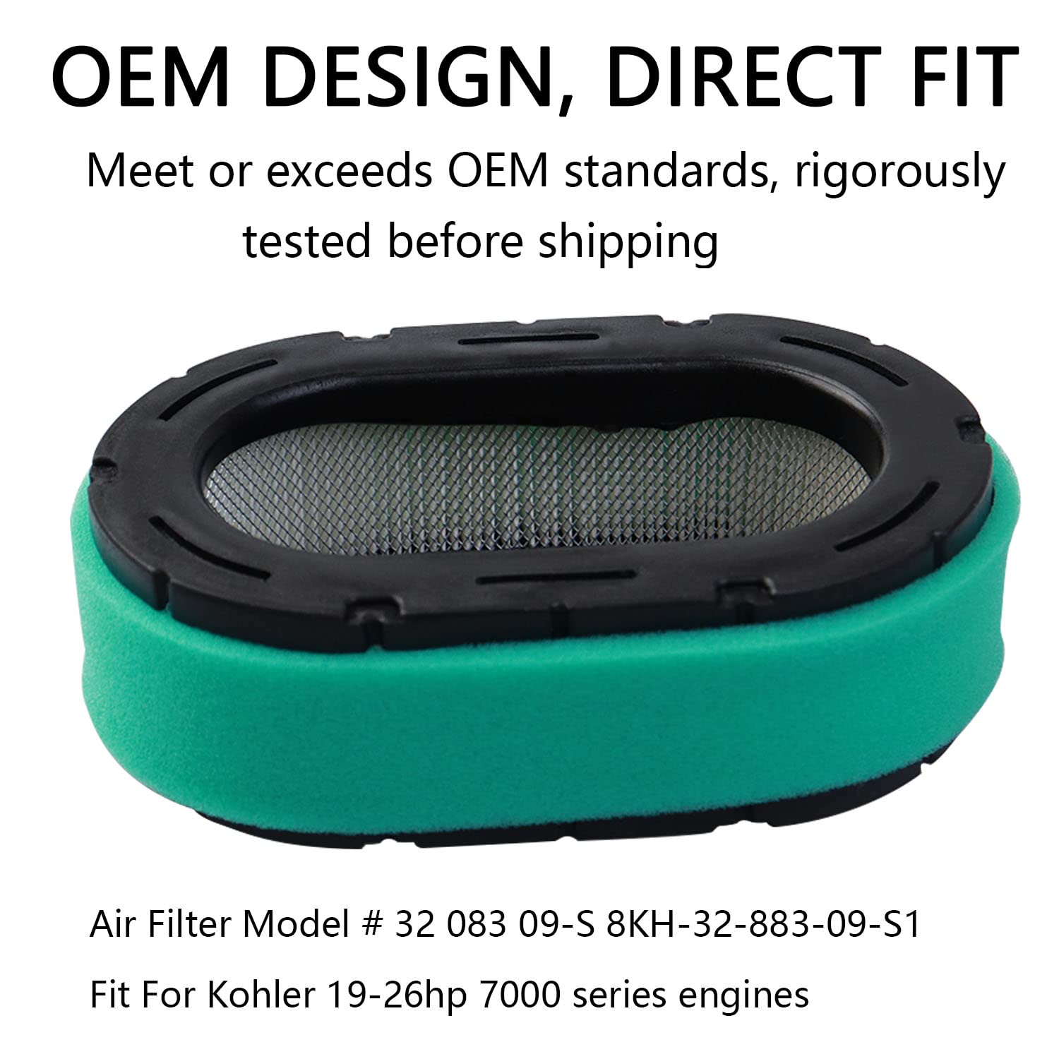 VKVXCLON Kohler air filter 2-pack includes pre-filter for protection.