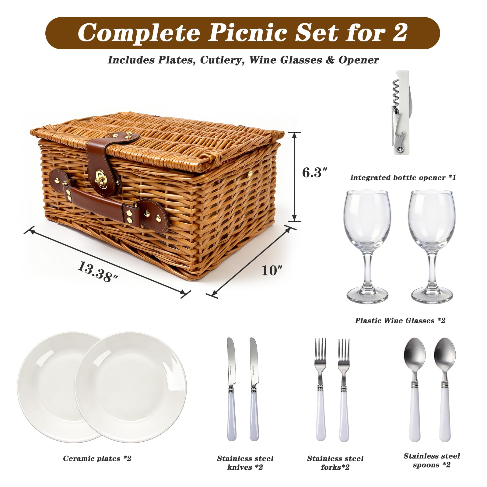 Vlaumiv basket with leather straps ensures secure transport