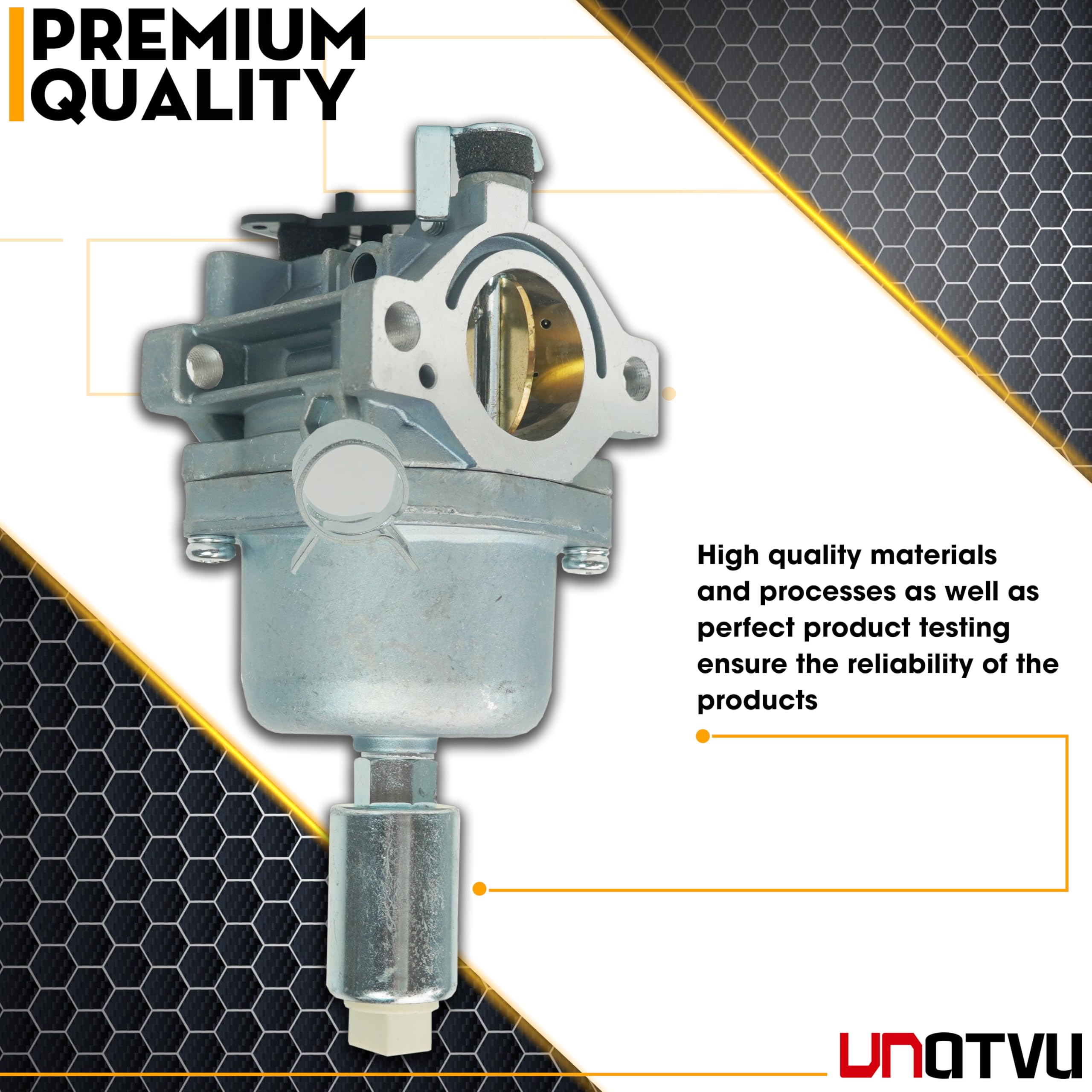 VNATVU installation guide visual for quick mounting on compatible mowers