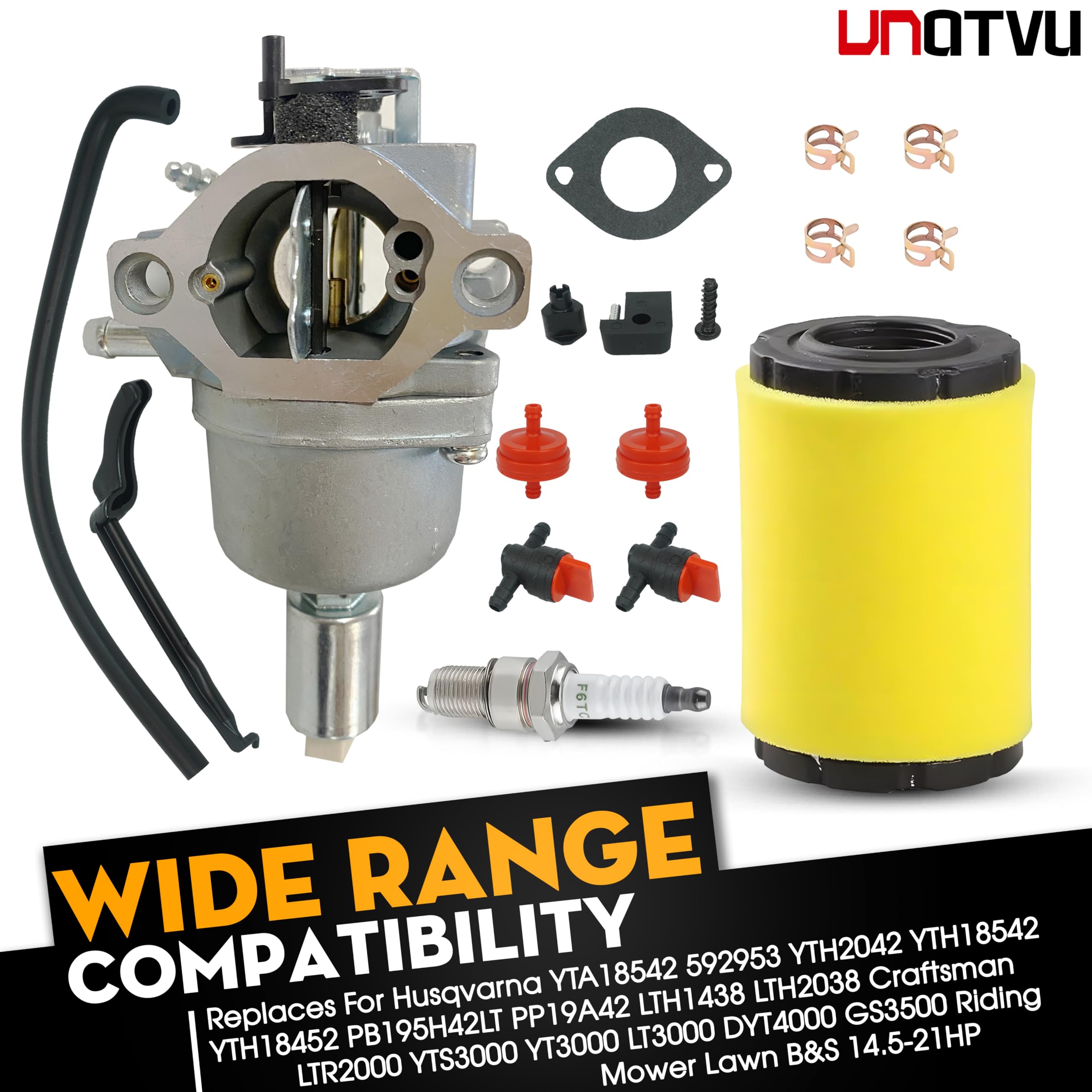 VNATVU carburetor packaged kit ready for replacement in riding mowers