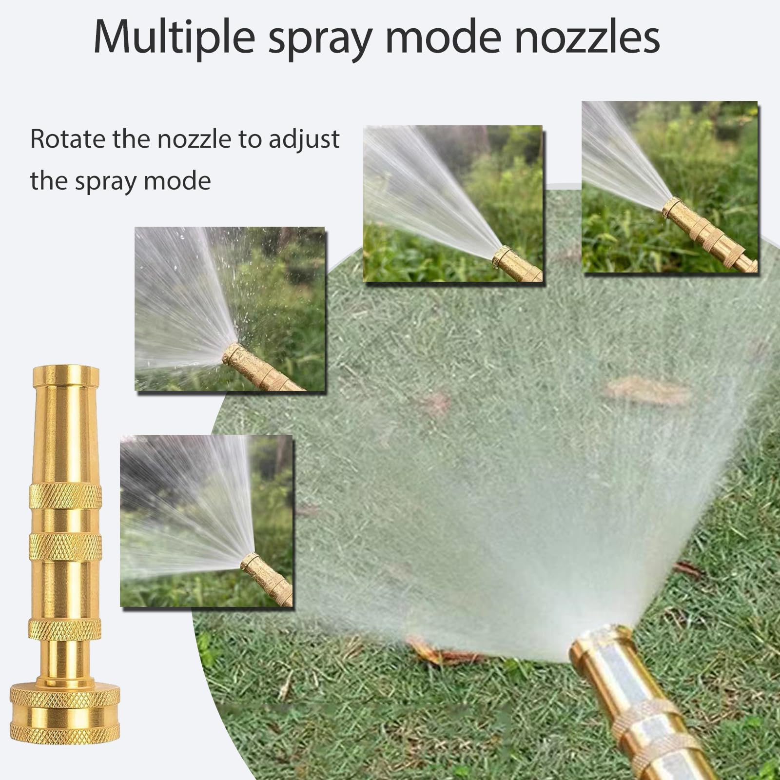 Vneirshah brass hose valve connector fits 3/4-inch garden hoses.