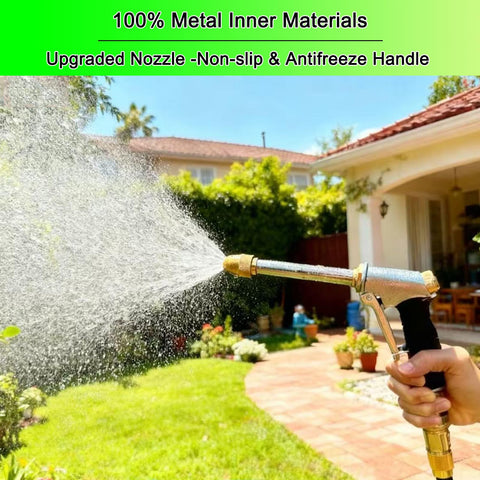 VNEIRSHAH brass nozzle with rotary spray provides powerful cleaning from a distance