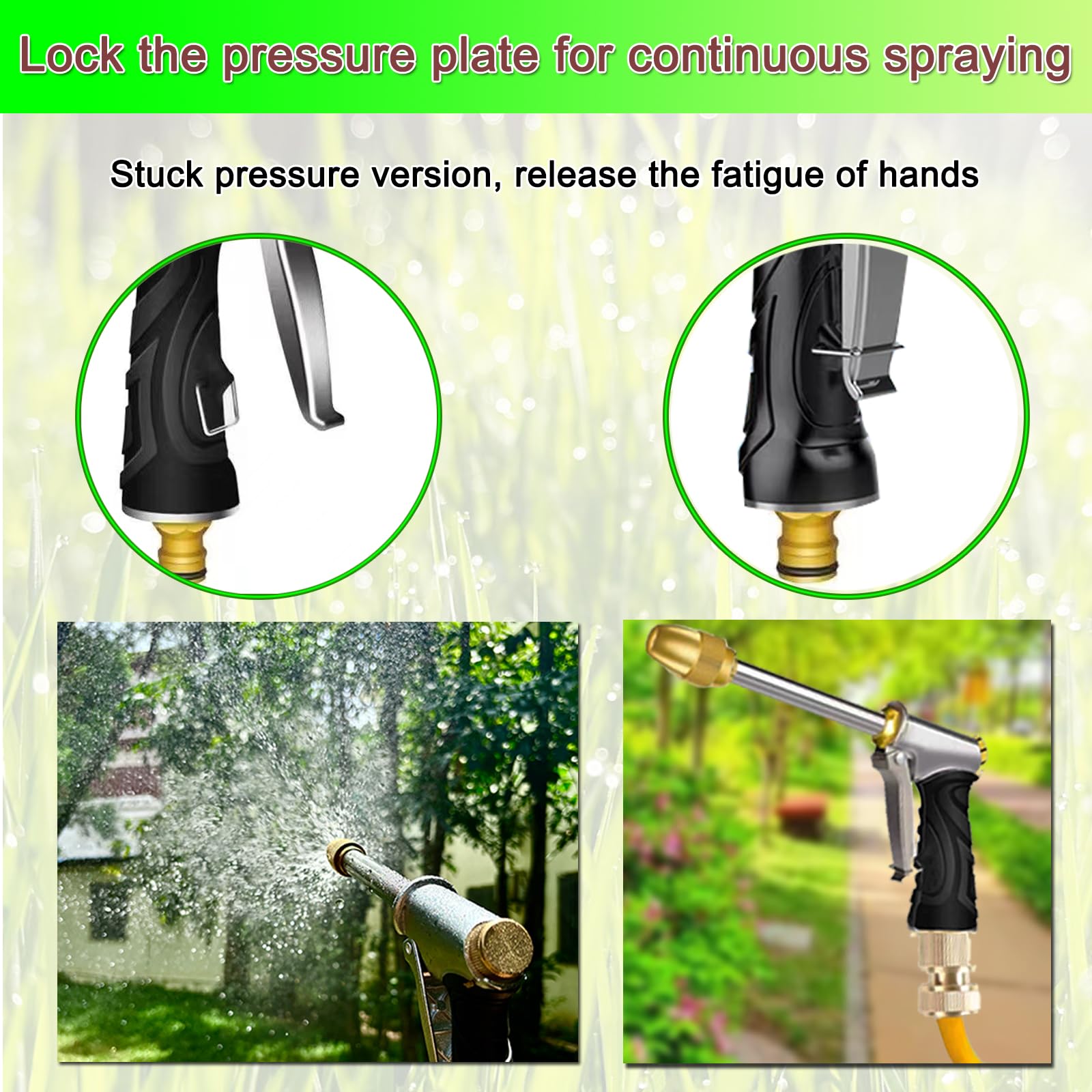 VNEIRSHAH durable rust resistant brass construction withstands outdoor use on lawns and cars