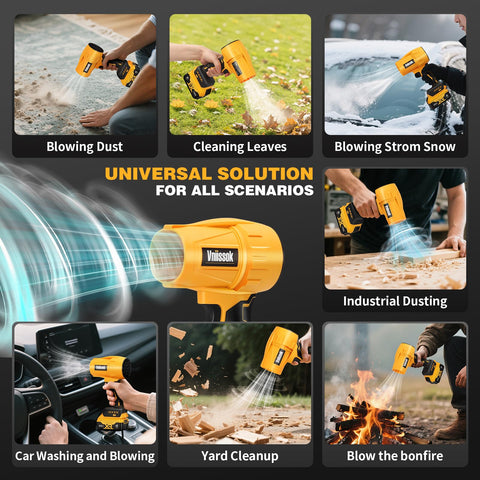 Vniissok Jet Blower portable-cleaning use-case for quick debris removal.