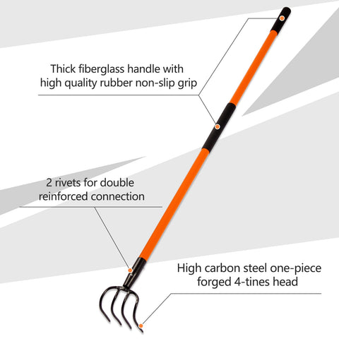 VNIMTI Cultivator fiberglass-handle for stable leverage