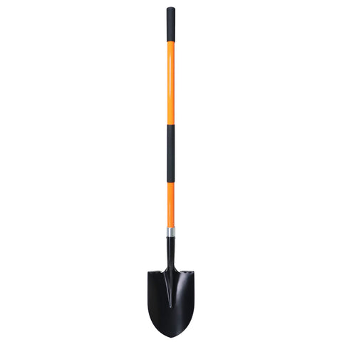 VNIMTI heavy-duty shovel with 56 inch blade close-up showing sharp steel for quick digging
