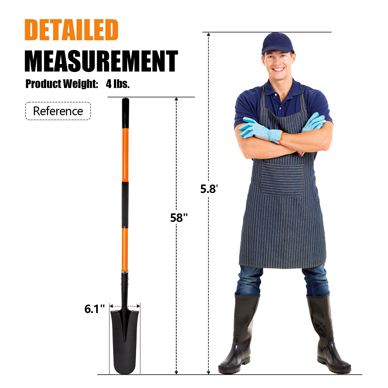 VNIMTI wide foot pedals enable greater leverage for digging tasks.