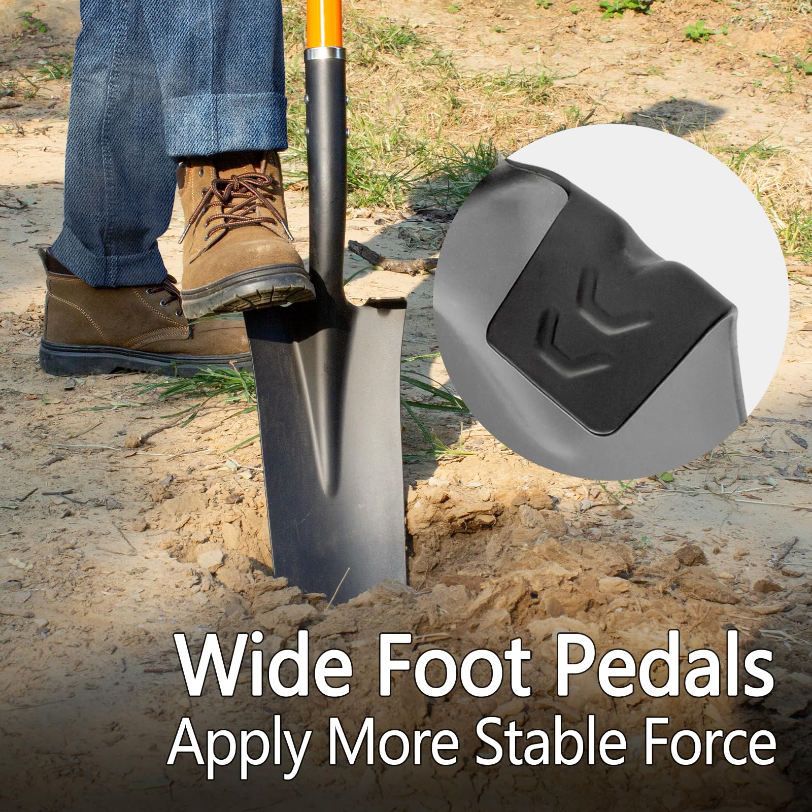 VNIMTI non-slip grips ensure secure handling in muddy conditions.