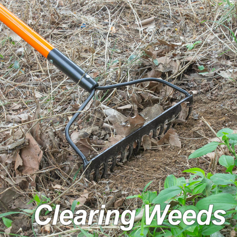 VNIMTI rake with non slip grips for secure handling during extended sessions