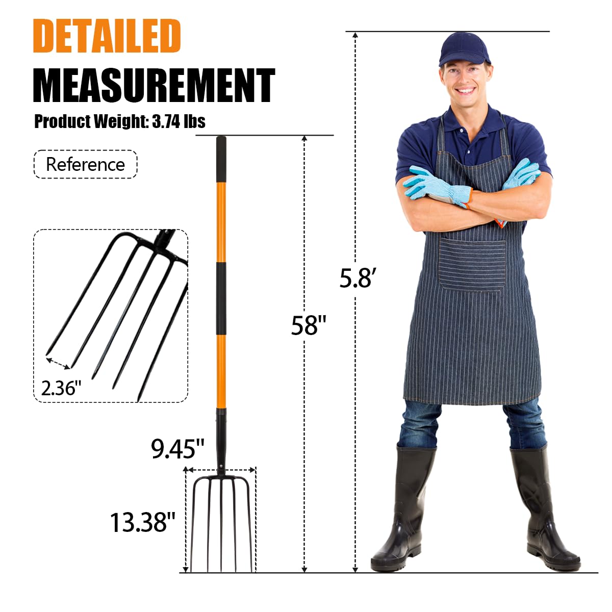 VNIMTI pitch fork soil loosening and potato digging scene