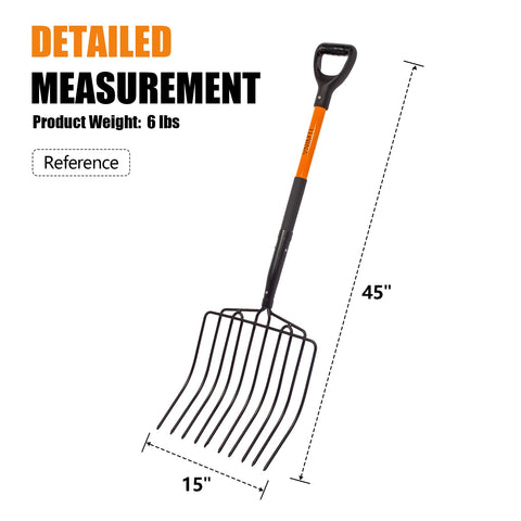 VNIMTI pitch fork sturdy riveted structure for lasting reliability