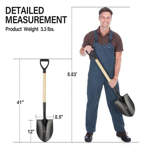 VNIMTI shovel is ideal for snow removal and driveway cleanup.