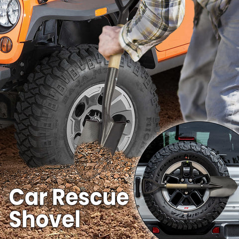 VNIMTI shovel handles dirt, gravel, and sand around garden beds