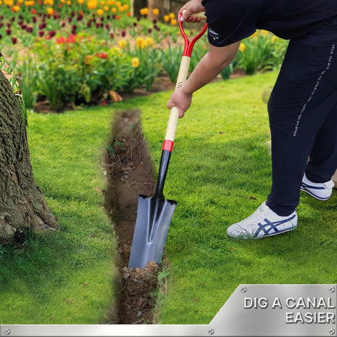 VNIMTI Spade Shovel corrugated feet reduce slippage