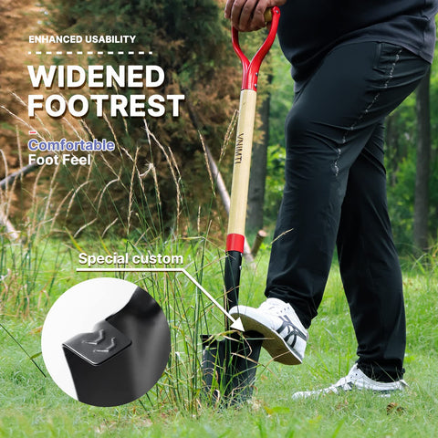 VNIMTI Spade Shovel transplant plug technique protects nearby plants