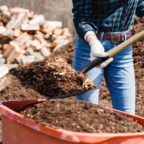 VNIMTI square shovel all-season tool for yardwork and snow tasks.