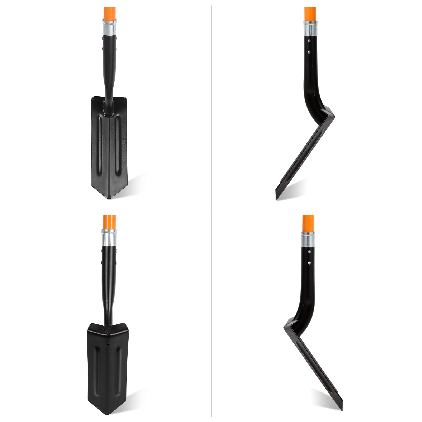 VNIMTI trench shovel aiding transplanting small shrubs with ease.