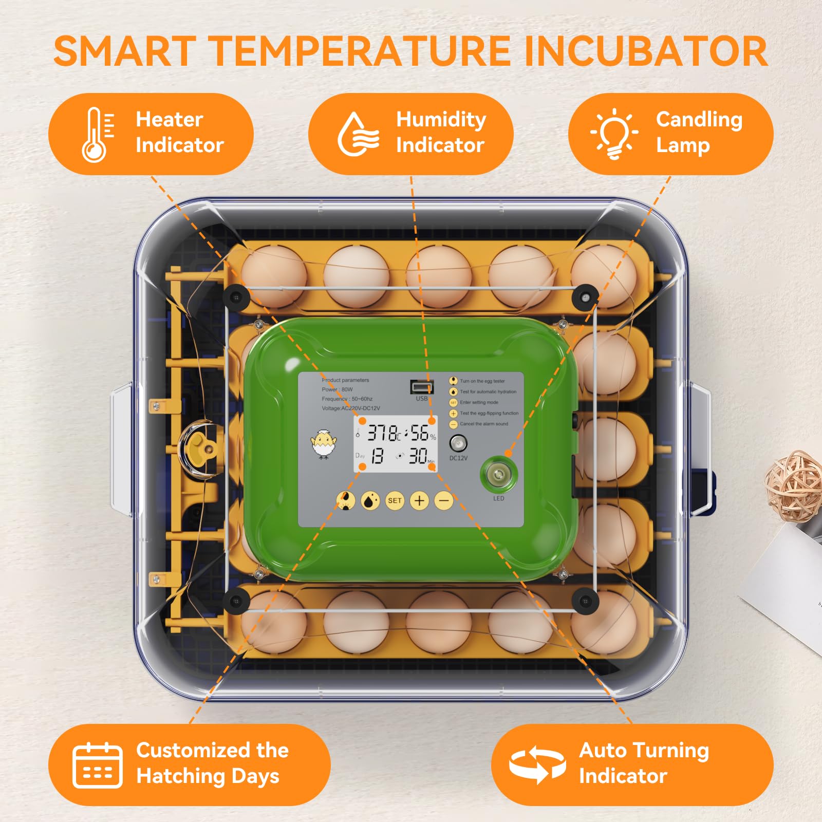 VNRFEIU incubator suited for home and school use