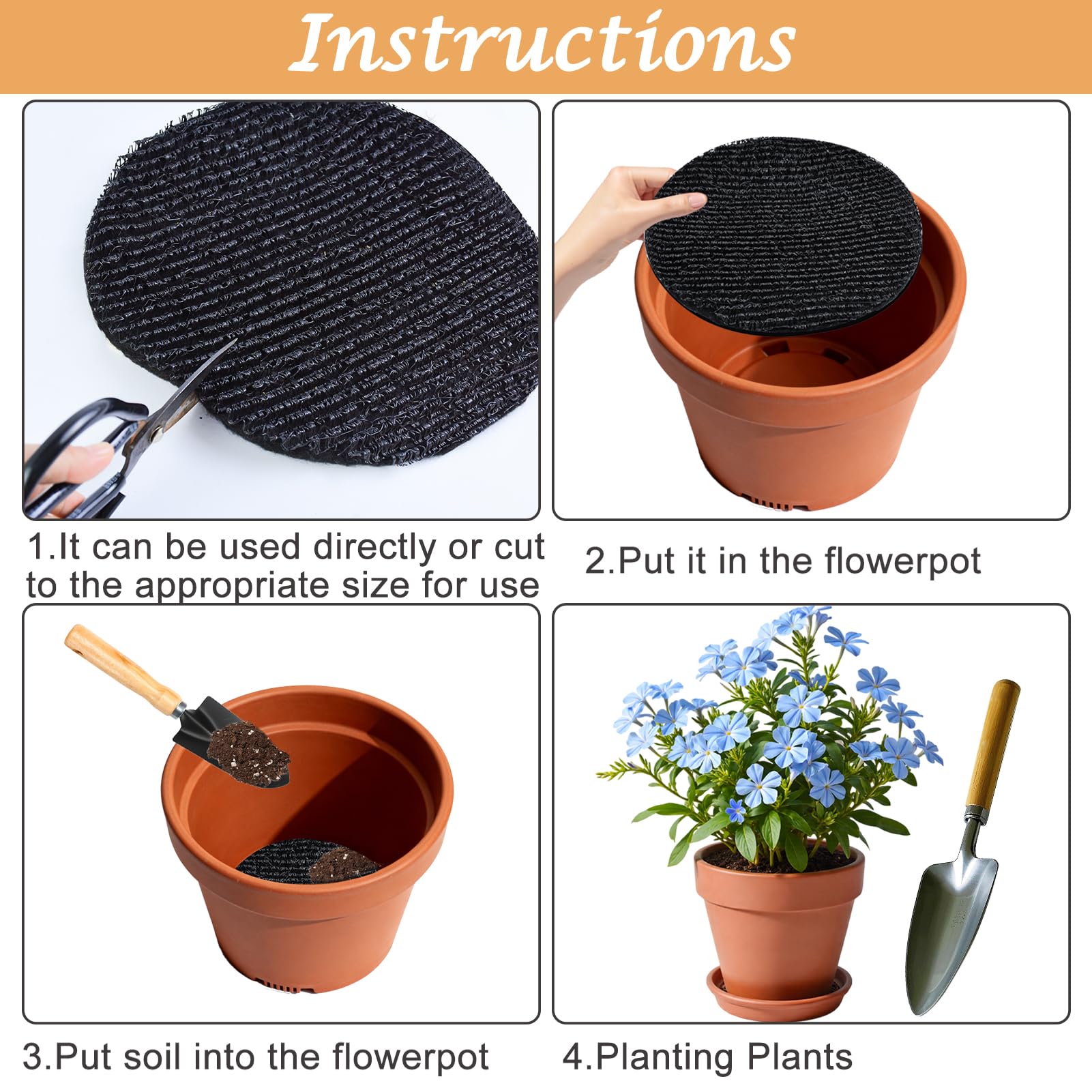 Voccos bonsai usage disc keeps roots healthy while preventing soil loss.