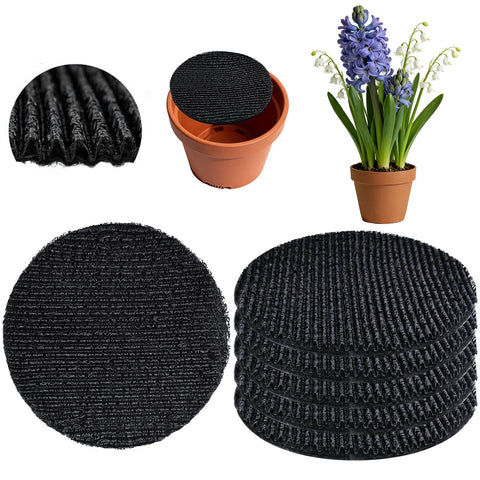 Voccos drainage disc side view for 9-inch pots improving soil containment and drainage.