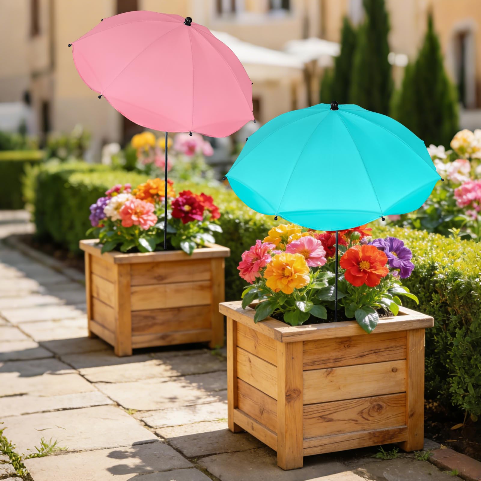 Voccos vibrant garden accessory enhances outdoor space while shielding plants.