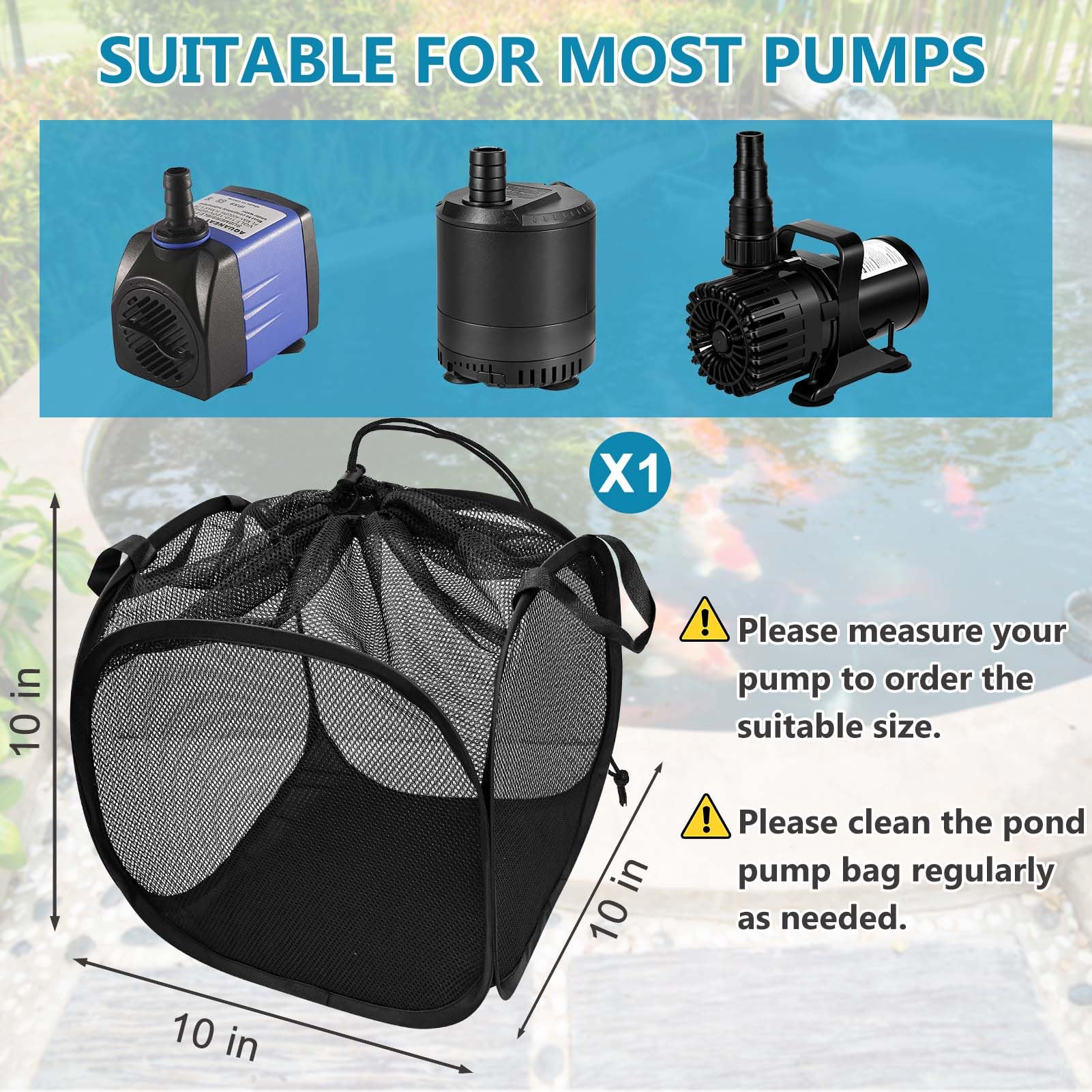 Voccos filter bag with metal frame maintains shape during use