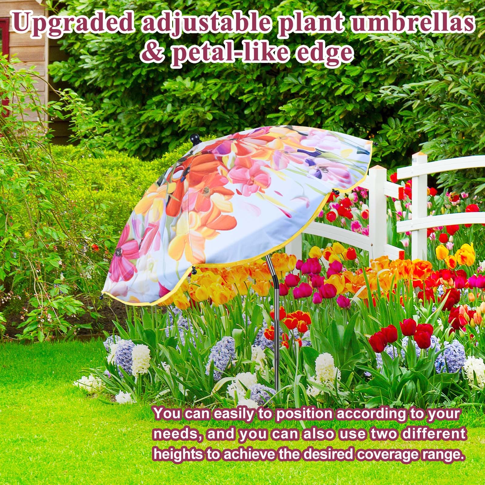 Voccos rainproof canopy protects plants during light showers.