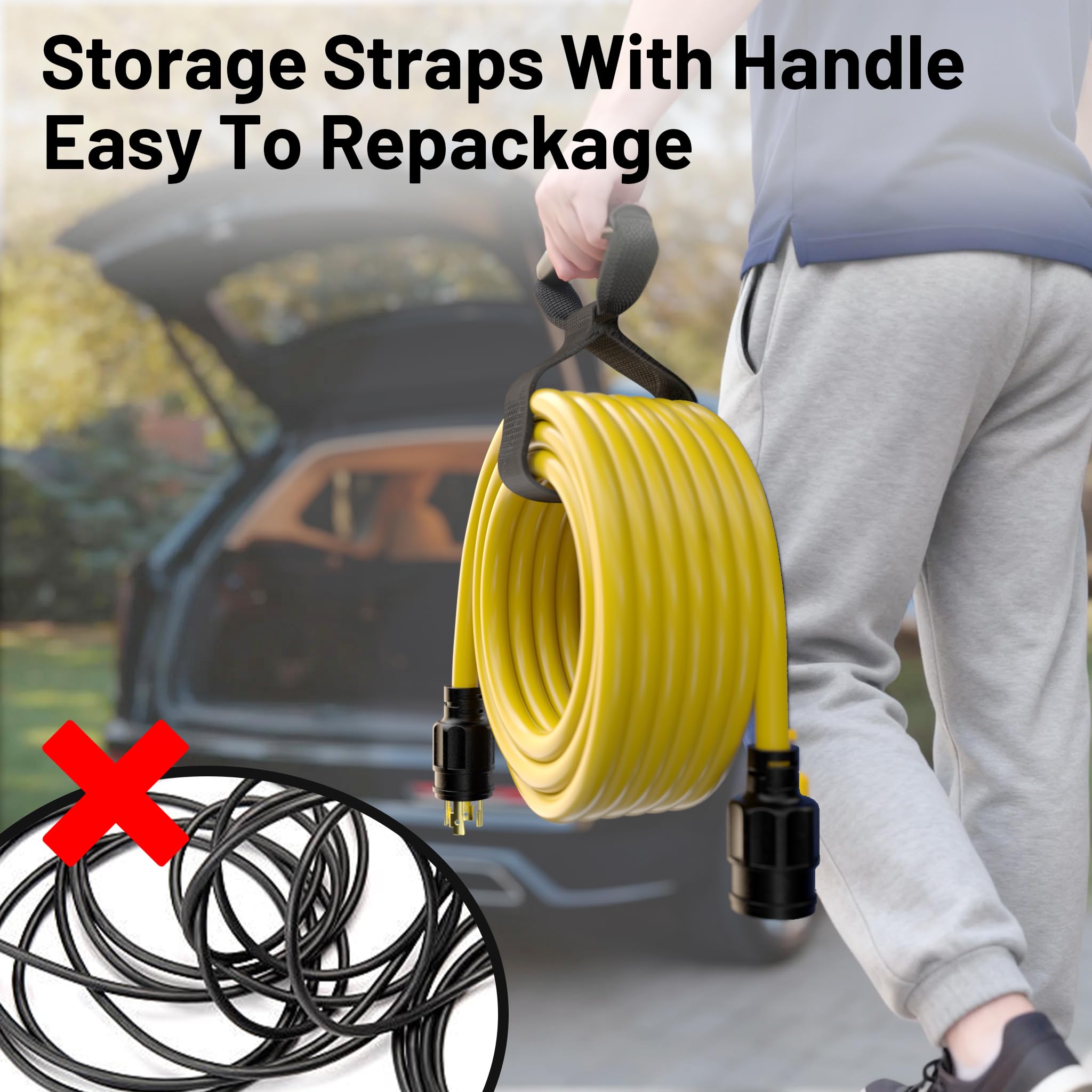 Vockjour STW-rated outer sheath shown for durable outdoor use